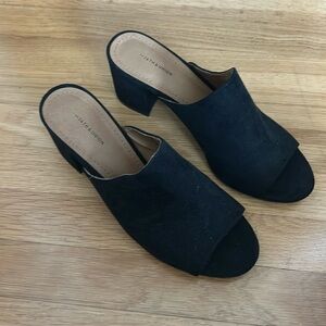 14th & Union Black Heels - Size 8